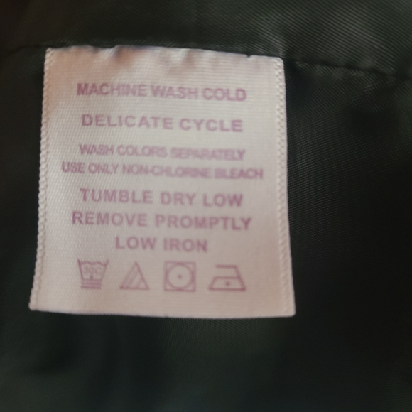 Roaman’s Plus Size 24 Black Fleece Lined Coat Button Down - Picture 7 of 11